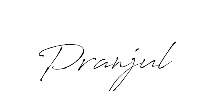 Design your own signature with our free online signature maker. With this signature software, you can create a handwritten (Antro_Vectra) signature for name Pranjul. Pranjul signature style 6 images and pictures png