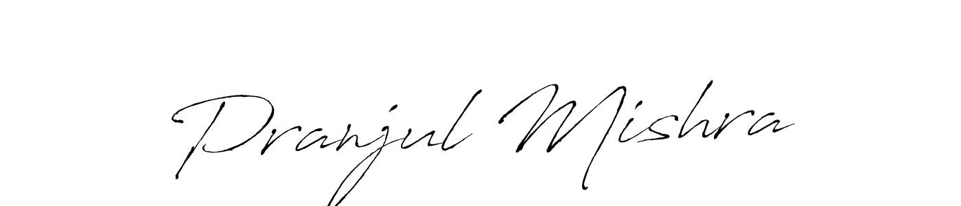 Design your own signature with our free online signature maker. With this signature software, you can create a handwritten (Antro_Vectra) signature for name Pranjul Mishra. Pranjul Mishra signature style 6 images and pictures png