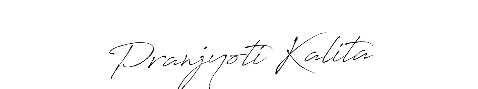 Use a signature maker to create a handwritten signature online. With this signature software, you can design (Antro_Vectra) your own signature for name Pranjyoti Kalita. Pranjyoti Kalita signature style 6 images and pictures png