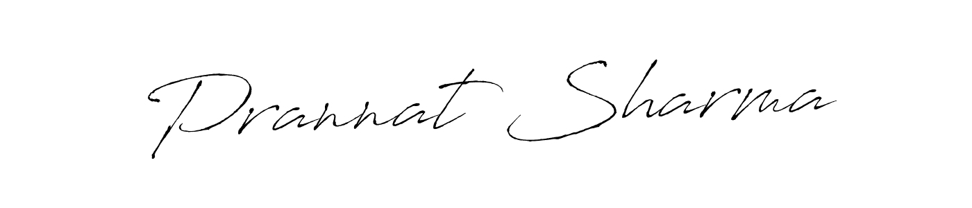 Design your own signature with our free online signature maker. With this signature software, you can create a handwritten (Antro_Vectra) signature for name Prannat Sharma. Prannat Sharma signature style 6 images and pictures png