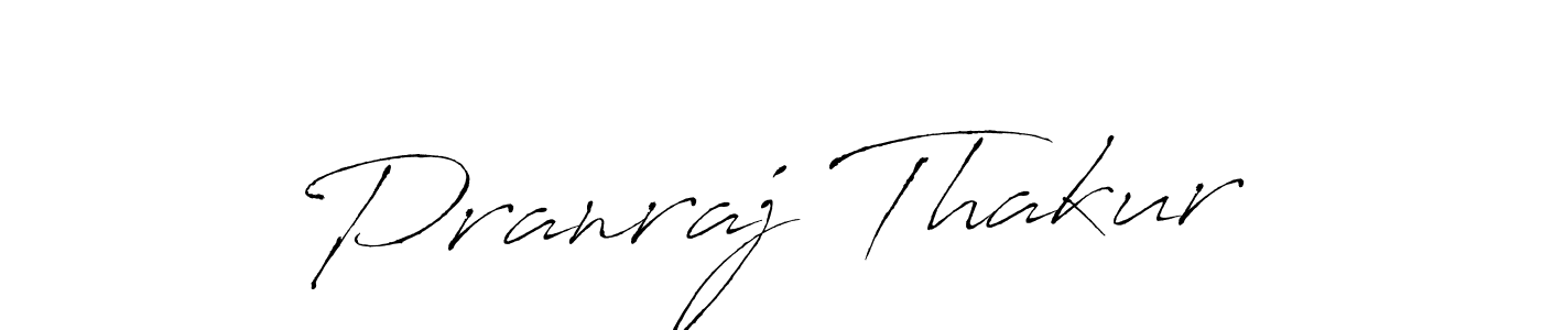 Pranraj Thakur stylish signature style. Best Handwritten Sign (Antro_Vectra) for my name. Handwritten Signature Collection Ideas for my name Pranraj Thakur. Pranraj Thakur signature style 6 images and pictures png