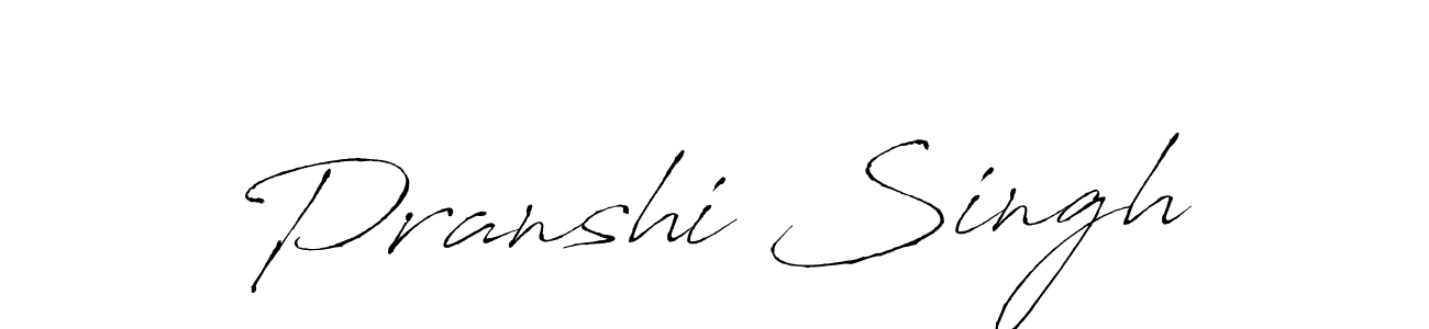 Pranshi Singh stylish signature style. Best Handwritten Sign (Antro_Vectra) for my name. Handwritten Signature Collection Ideas for my name Pranshi Singh. Pranshi Singh signature style 6 images and pictures png