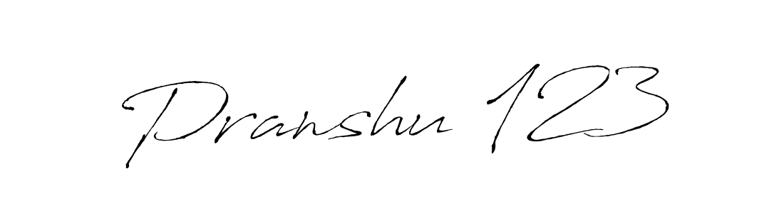 How to make Pranshu 123 name signature. Use Antro_Vectra style for creating short signs online. This is the latest handwritten sign. Pranshu 123 signature style 6 images and pictures png