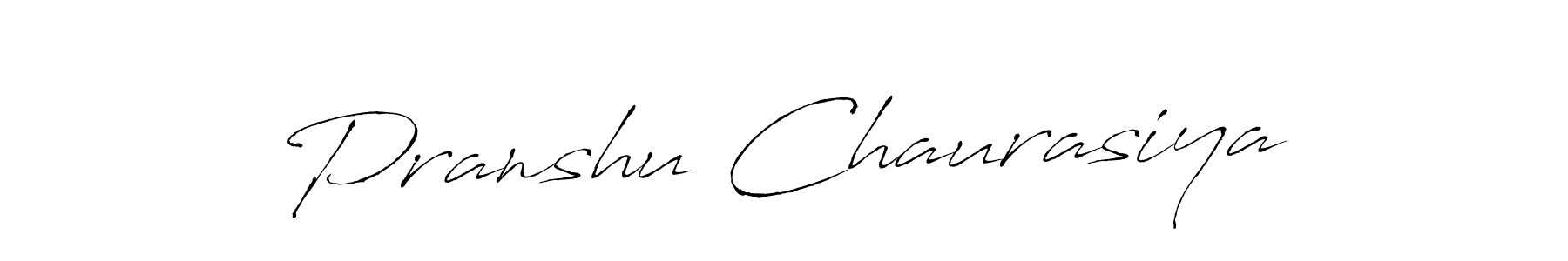 How to make Pranshu Chaurasiya name signature. Use Antro_Vectra style for creating short signs online. This is the latest handwritten sign. Pranshu Chaurasiya signature style 6 images and pictures png