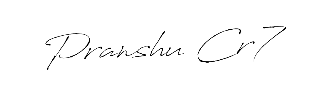 Pranshu Cr7 stylish signature style. Best Handwritten Sign (Antro_Vectra) for my name. Handwritten Signature Collection Ideas for my name Pranshu Cr7. Pranshu Cr7 signature style 6 images and pictures png