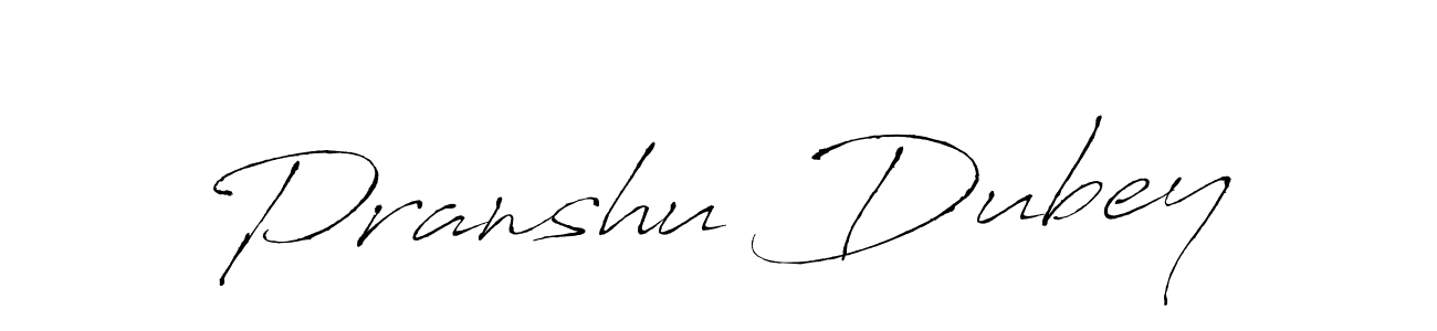 Design your own signature with our free online signature maker. With this signature software, you can create a handwritten (Antro_Vectra) signature for name Pranshu Dubey. Pranshu Dubey signature style 6 images and pictures png