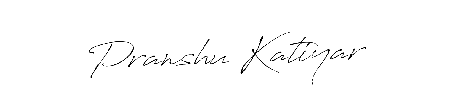 The best way (Antro_Vectra) to make a short signature is to pick only two or three words in your name. The name Pranshu Katiyar include a total of six letters. For converting this name. Pranshu Katiyar signature style 6 images and pictures png