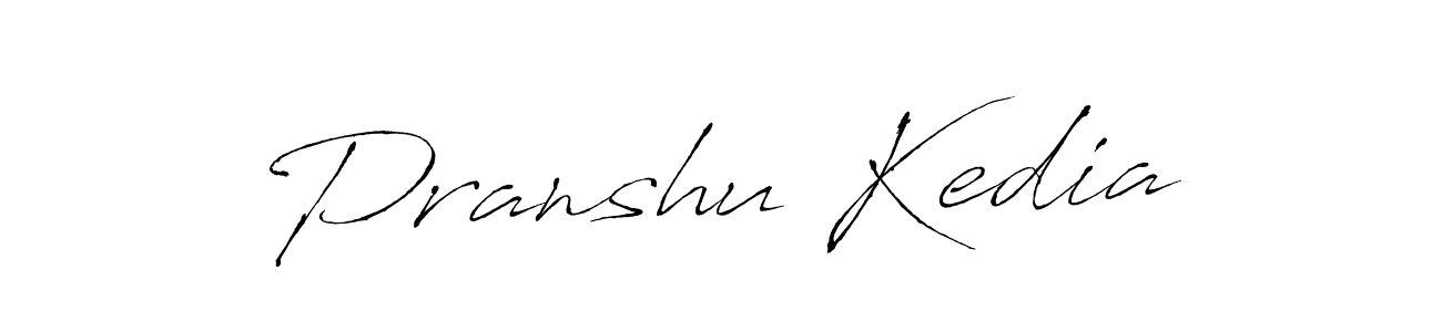 The best way (Antro_Vectra) to make a short signature is to pick only two or three words in your name. The name Pranshu Kedia include a total of six letters. For converting this name. Pranshu Kedia signature style 6 images and pictures png