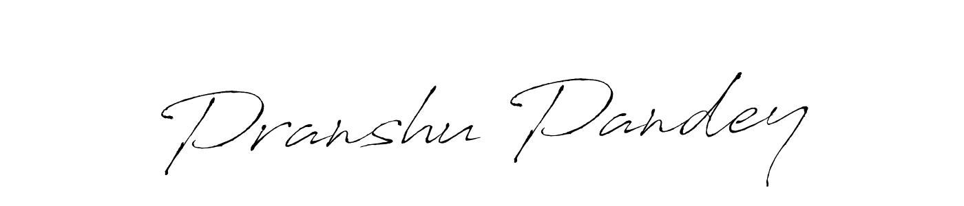 How to make Pranshu Pandey signature? Antro_Vectra is a professional autograph style. Create handwritten signature for Pranshu Pandey name. Pranshu Pandey signature style 6 images and pictures png