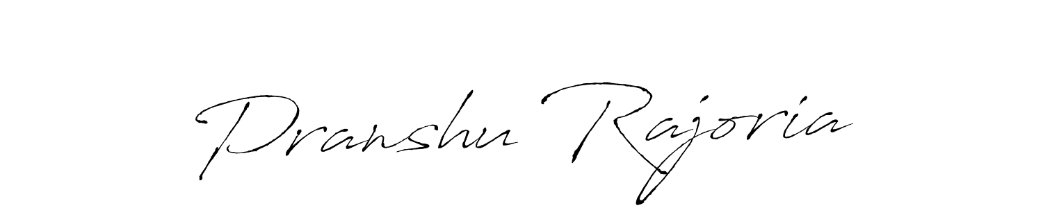 It looks lik you need a new signature style for name Pranshu Rajoria. Design unique handwritten (Antro_Vectra) signature with our free signature maker in just a few clicks. Pranshu Rajoria signature style 6 images and pictures png