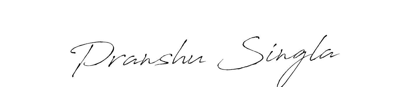 Pranshu Singla stylish signature style. Best Handwritten Sign (Antro_Vectra) for my name. Handwritten Signature Collection Ideas for my name Pranshu Singla. Pranshu Singla signature style 6 images and pictures png