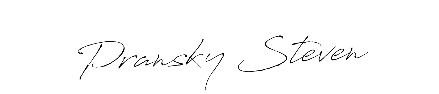 Once you've used our free online signature maker to create your best signature Antro_Vectra style, it's time to enjoy all of the benefits that Pransky Steven name signing documents. Pransky Steven signature style 6 images and pictures png