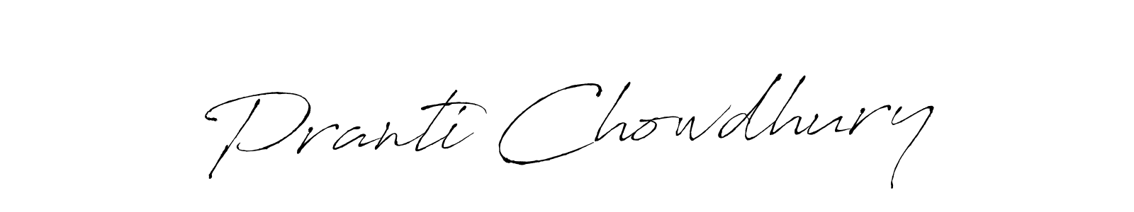 Pranti Chowdhury stylish signature style. Best Handwritten Sign (Antro_Vectra) for my name. Handwritten Signature Collection Ideas for my name Pranti Chowdhury. Pranti Chowdhury signature style 6 images and pictures png