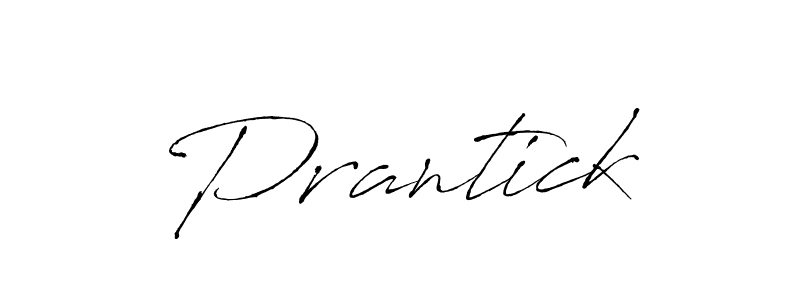 Design your own signature with our free online signature maker. With this signature software, you can create a handwritten (Antro_Vectra) signature for name Prantick. Prantick signature style 6 images and pictures png