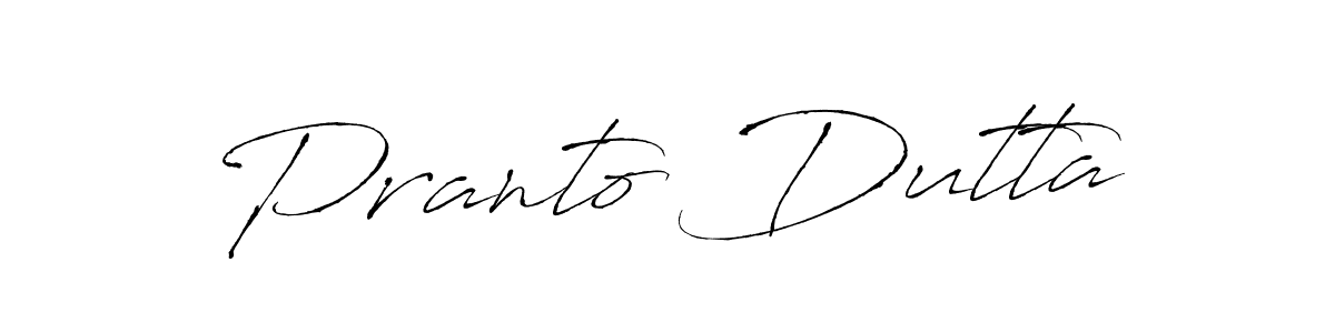 Create a beautiful signature design for name Pranto Dutta. With this signature (Antro_Vectra) fonts, you can make a handwritten signature for free. Pranto Dutta signature style 6 images and pictures png