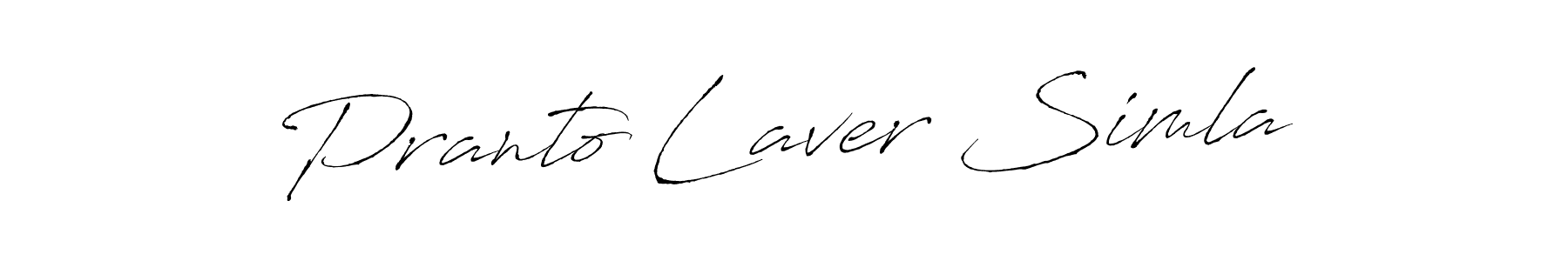 Create a beautiful signature design for name Pranto Laver Simla. With this signature (Antro_Vectra) fonts, you can make a handwritten signature for free. Pranto Laver Simla signature style 6 images and pictures png