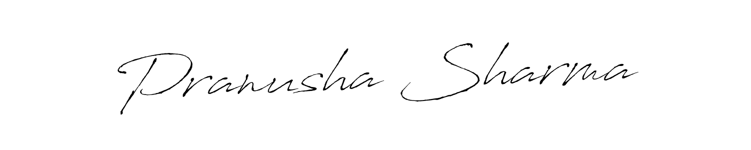 Design your own signature with our free online signature maker. With this signature software, you can create a handwritten (Antro_Vectra) signature for name Pranusha Sharma. Pranusha Sharma signature style 6 images and pictures png