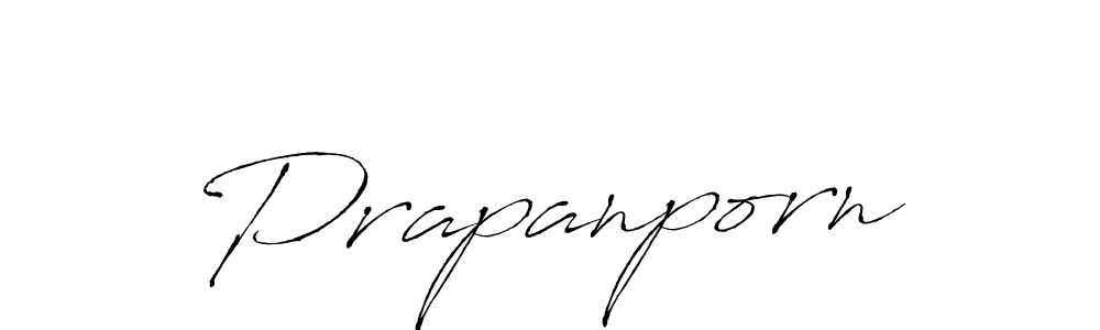 Design your own signature with our free online signature maker. With this signature software, you can create a handwritten (Antro_Vectra) signature for name Prapanporn. Prapanporn signature style 6 images and pictures png