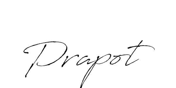 Design your own signature with our free online signature maker. With this signature software, you can create a handwritten (Antro_Vectra) signature for name Prapot. Prapot signature style 6 images and pictures png