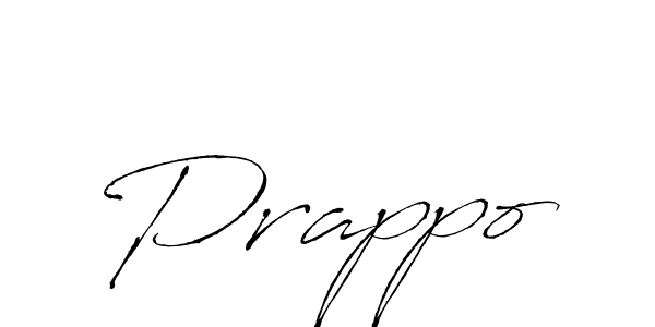 Make a beautiful signature design for name Prappo. With this signature (Antro_Vectra) style, you can create a handwritten signature for free. Prappo signature style 6 images and pictures png