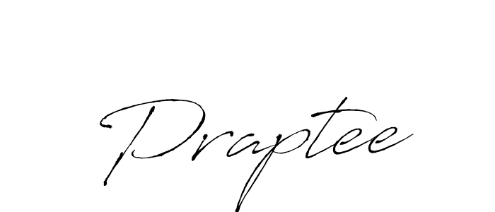 Design your own signature with our free online signature maker. With this signature software, you can create a handwritten (Antro_Vectra) signature for name Praptee. Praptee signature style 6 images and pictures png