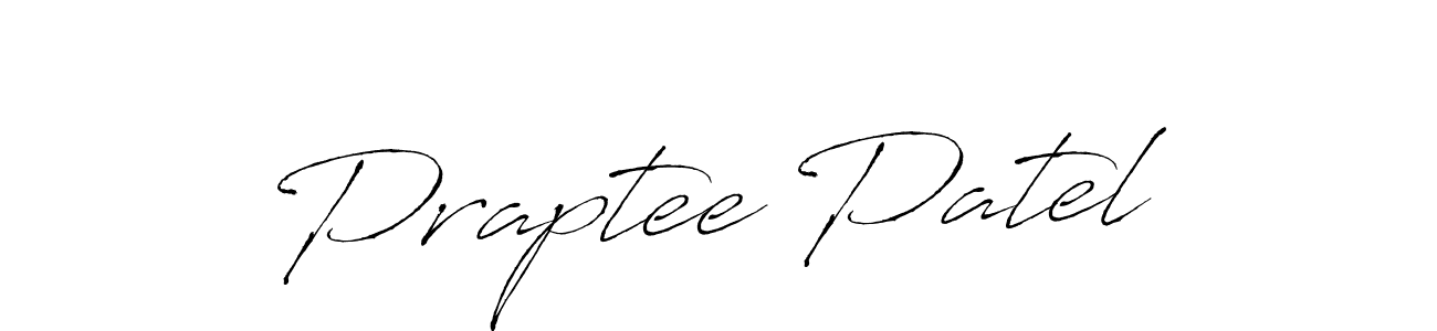 The best way (Antro_Vectra) to make a short signature is to pick only two or three words in your name. The name Praptee Patel include a total of six letters. For converting this name. Praptee Patel signature style 6 images and pictures png