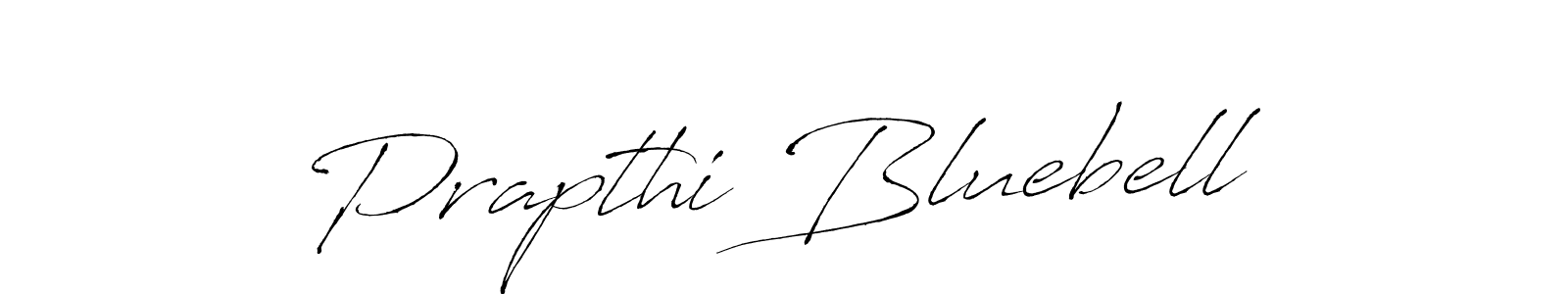 Make a beautiful signature design for name Prapthi Bluebell. With this signature (Antro_Vectra) style, you can create a handwritten signature for free. Prapthi Bluebell signature style 6 images and pictures png