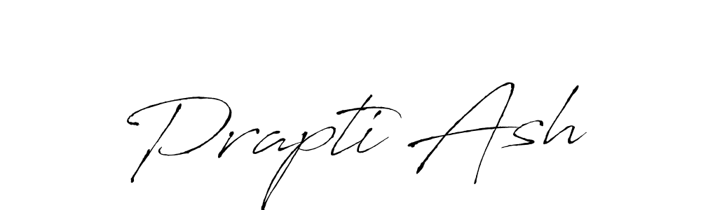 Create a beautiful signature design for name Prapti Ash. With this signature (Antro_Vectra) fonts, you can make a handwritten signature for free. Prapti Ash signature style 6 images and pictures png
