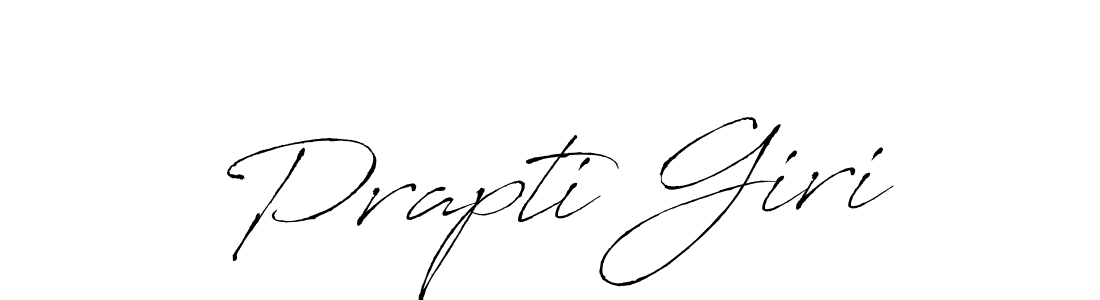 Make a beautiful signature design for name Prapti Giri. With this signature (Antro_Vectra) style, you can create a handwritten signature for free. Prapti Giri signature style 6 images and pictures png