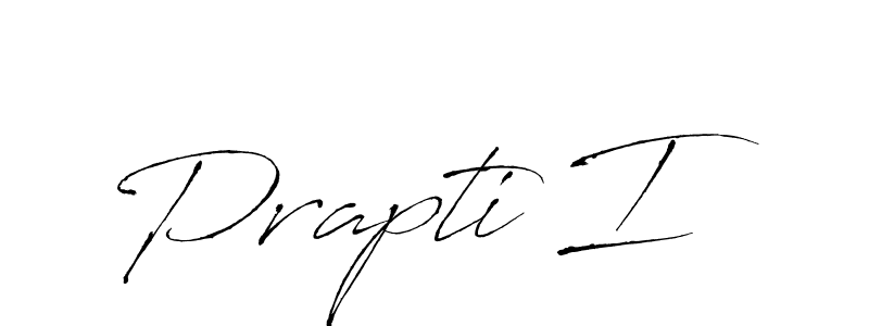 Design your own signature with our free online signature maker. With this signature software, you can create a handwritten (Antro_Vectra) signature for name Prapti I. Prapti I signature style 6 images and pictures png