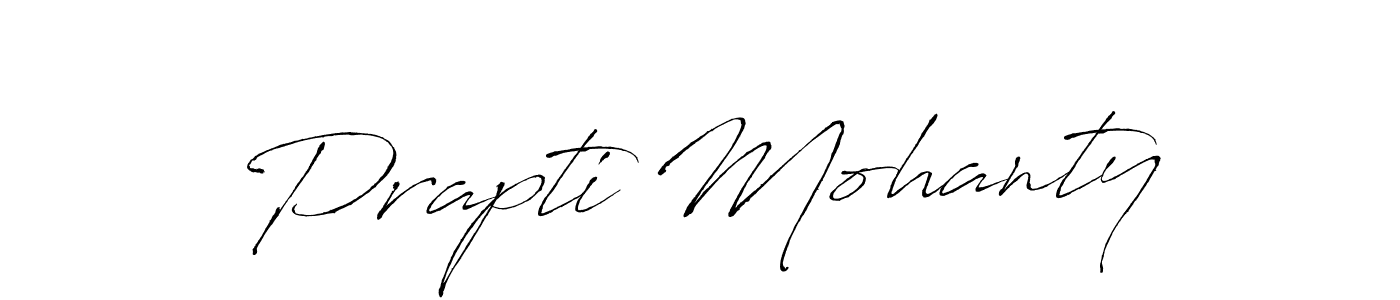 Create a beautiful signature design for name Prapti Mohanty. With this signature (Antro_Vectra) fonts, you can make a handwritten signature for free. Prapti Mohanty signature style 6 images and pictures png