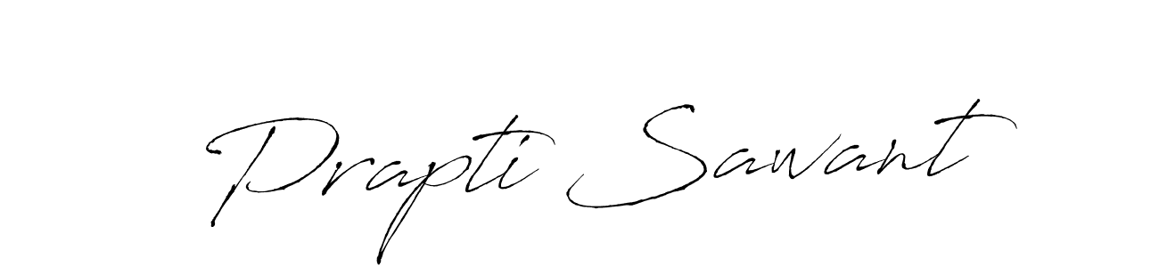 How to make Prapti Sawant name signature. Use Antro_Vectra style for creating short signs online. This is the latest handwritten sign. Prapti Sawant signature style 6 images and pictures png