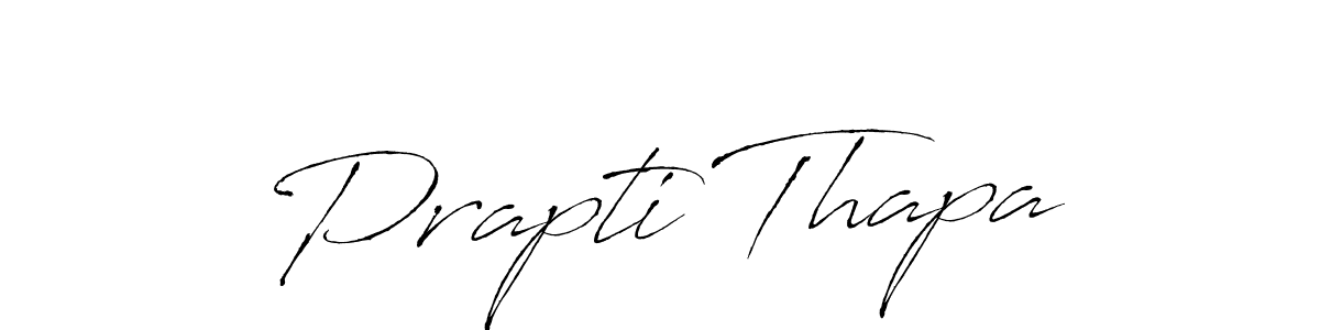 Design your own signature with our free online signature maker. With this signature software, you can create a handwritten (Antro_Vectra) signature for name Prapti Thapa. Prapti Thapa signature style 6 images and pictures png