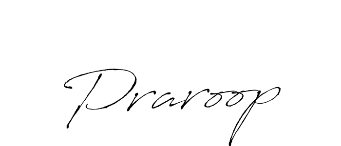 Use a signature maker to create a handwritten signature online. With this signature software, you can design (Antro_Vectra) your own signature for name Praroop. Praroop signature style 6 images and pictures png