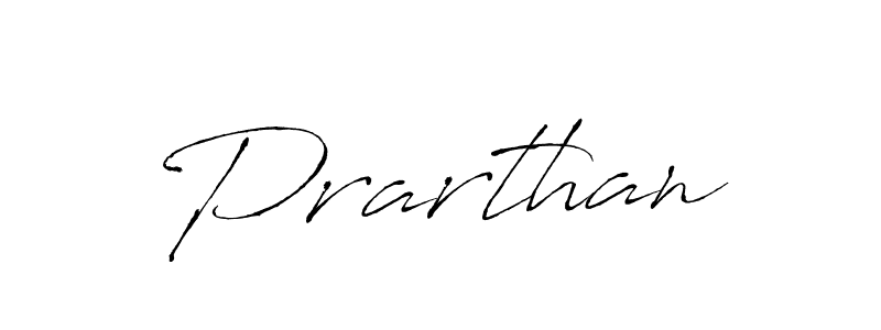 Make a beautiful signature design for name Prarthan. With this signature (Antro_Vectra) style, you can create a handwritten signature for free. Prarthan signature style 6 images and pictures png