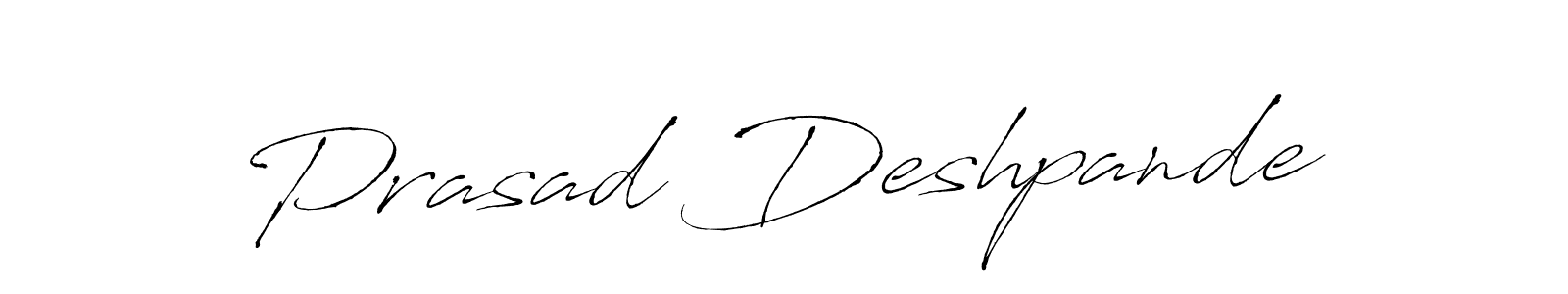 Prasad Deshpande stylish signature style. Best Handwritten Sign (Antro_Vectra) for my name. Handwritten Signature Collection Ideas for my name Prasad Deshpande. Prasad Deshpande signature style 6 images and pictures png