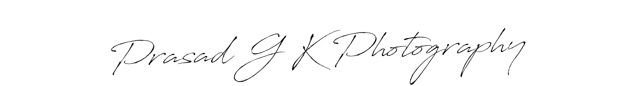 Make a beautiful signature design for name Prasad G K Photography. With this signature (Antro_Vectra) style, you can create a handwritten signature for free. Prasad G K Photography signature style 6 images and pictures png