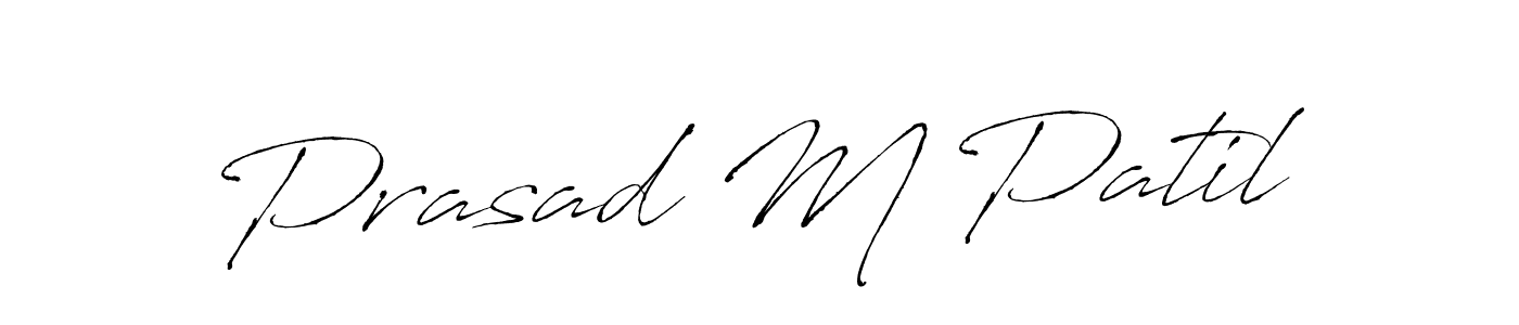 The best way (Antro_Vectra) to make a short signature is to pick only two or three words in your name. The name Prasad M Patil include a total of six letters. For converting this name. Prasad M Patil signature style 6 images and pictures png