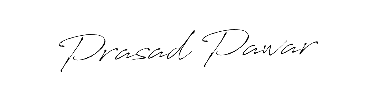 How to make Prasad Pawar name signature. Use Antro_Vectra style for creating short signs online. This is the latest handwritten sign. Prasad Pawar signature style 6 images and pictures png