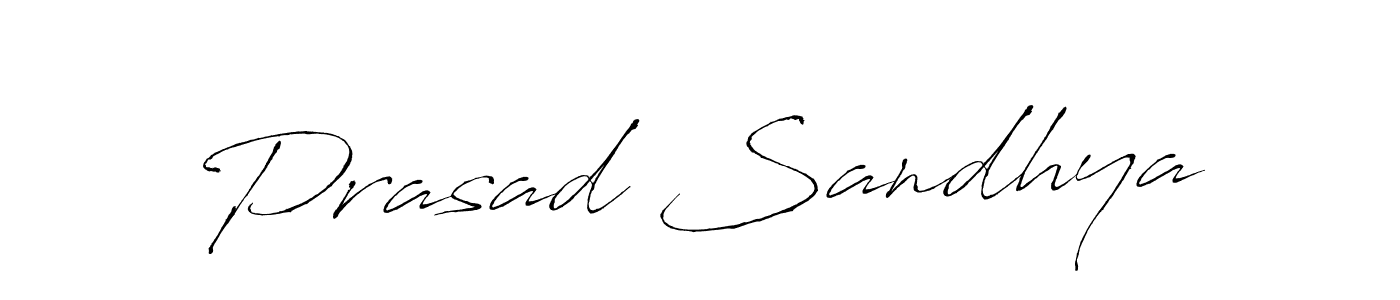 Create a beautiful signature design for name Prasad Sandhya. With this signature (Antro_Vectra) fonts, you can make a handwritten signature for free. Prasad Sandhya signature style 6 images and pictures png