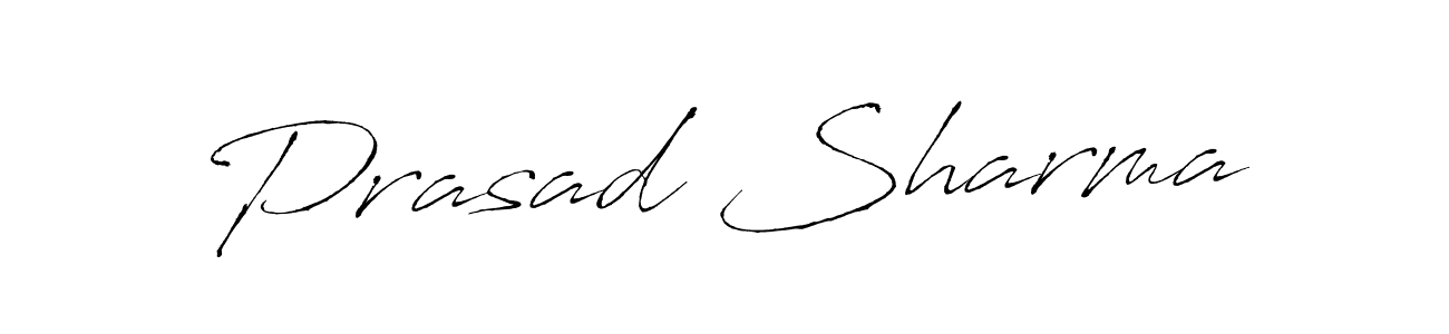 Make a beautiful signature design for name Prasad Sharma. With this signature (Antro_Vectra) style, you can create a handwritten signature for free. Prasad Sharma signature style 6 images and pictures png