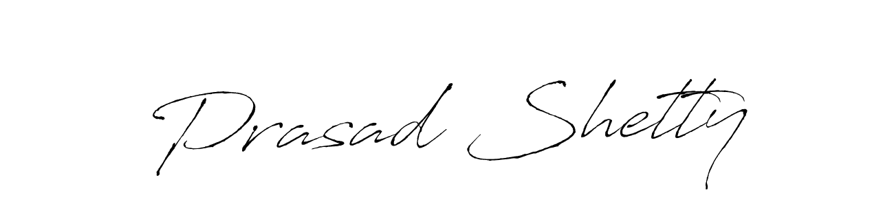 Design your own signature with our free online signature maker. With this signature software, you can create a handwritten (Antro_Vectra) signature for name Prasad Shetty. Prasad Shetty signature style 6 images and pictures png