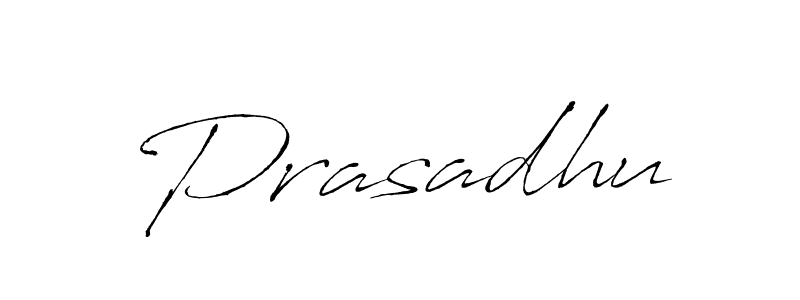 How to make Prasadhu signature? Antro_Vectra is a professional autograph style. Create handwritten signature for Prasadhu name. Prasadhu signature style 6 images and pictures png