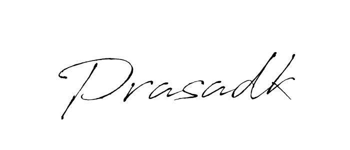 Create a beautiful signature design for name Prasadk. With this signature (Antro_Vectra) fonts, you can make a handwritten signature for free. Prasadk signature style 6 images and pictures png