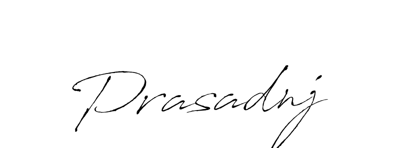 Use a signature maker to create a handwritten signature online. With this signature software, you can design (Antro_Vectra) your own signature for name Prasadnj. Prasadnj signature style 6 images and pictures png