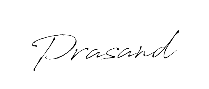 How to make Prasand name signature. Use Antro_Vectra style for creating short signs online. This is the latest handwritten sign. Prasand signature style 6 images and pictures png