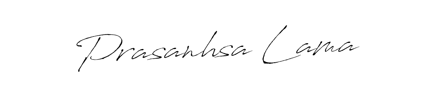 Similarly Antro_Vectra is the best handwritten signature design. Signature creator online .You can use it as an online autograph creator for name Prasanhsa Lama. Prasanhsa Lama signature style 6 images and pictures png