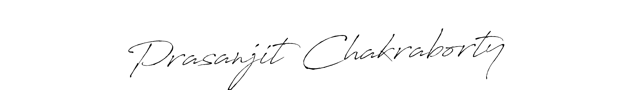 Create a beautiful signature design for name Prasanjit Chakraborty. With this signature (Antro_Vectra) fonts, you can make a handwritten signature for free. Prasanjit Chakraborty signature style 6 images and pictures png