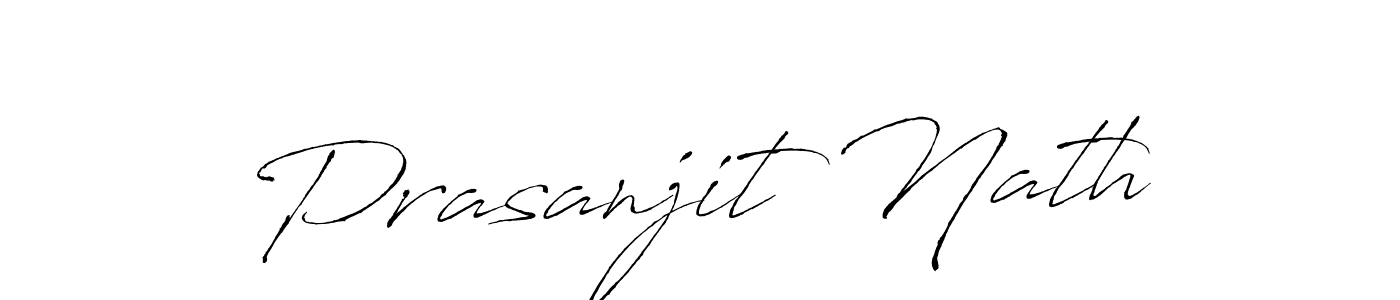 How to make Prasanjit Nath name signature. Use Antro_Vectra style for creating short signs online. This is the latest handwritten sign. Prasanjit Nath signature style 6 images and pictures png