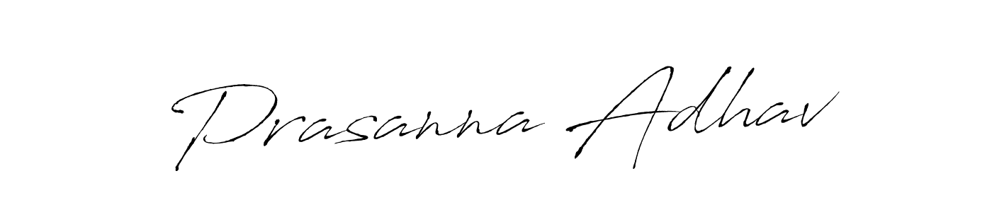 Make a beautiful signature design for name Prasanna Adhav. With this signature (Antro_Vectra) style, you can create a handwritten signature for free. Prasanna Adhav signature style 6 images and pictures png